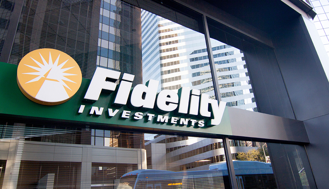 Storefront of a Fidelity Investments branch 