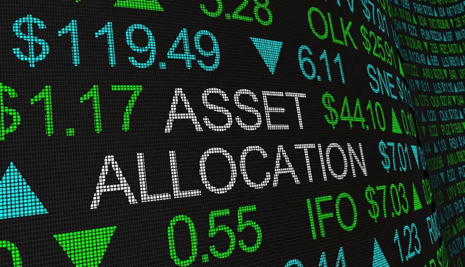 Asset Allocation Portfolio Management Stock Market Investment Illustration