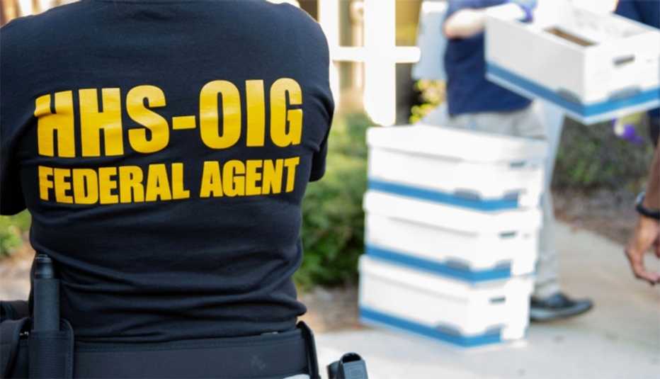 HHS-OIG Federal agent investigating a dna testing scam