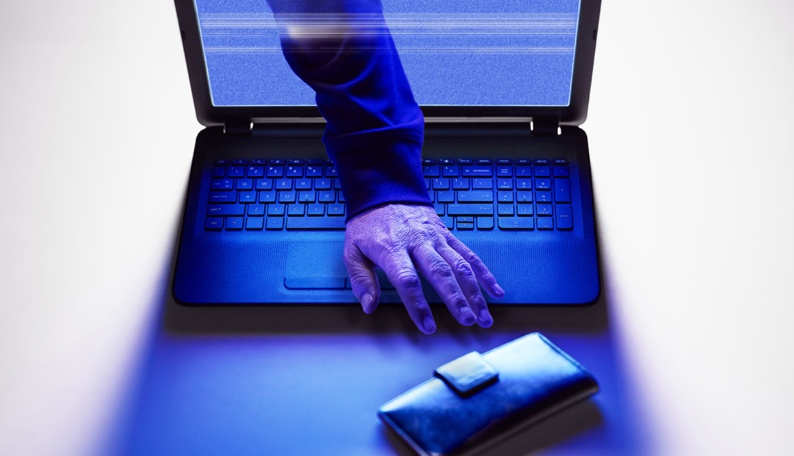 Cybercrime, identity theft concept
