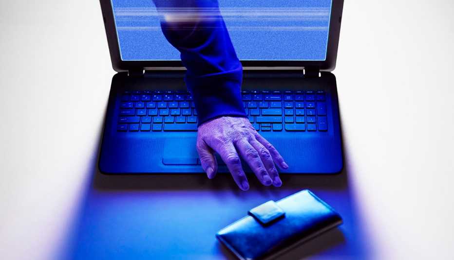 Cybercrime, identity theft concept