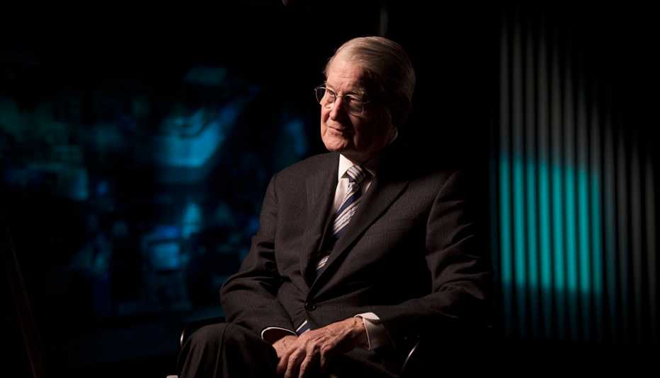 Former FBI Director and Director of Central Intelligence (DCI) under Ronald Reagan, Judge William Webster is interviewed for 'The Spymasters,' a documentary for CBS/Showtime about directors of the CIA.