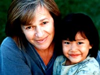 Jenny Bowen, founder of Half the Sky, with her daughter, who she adopted from China.