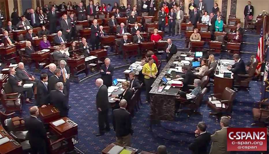 Senate floor vote on heathcare 