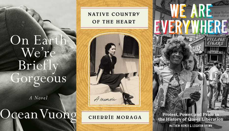 On Earth We're Briefly Gorgeous, Native Country of the Heart and We Are Everywhere book covers