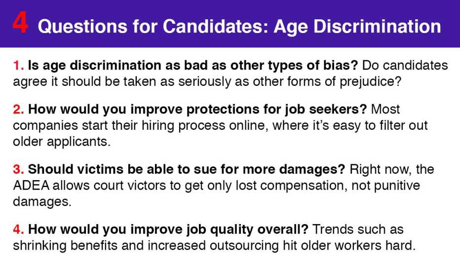 Four questions to ask candidates about age discrimination