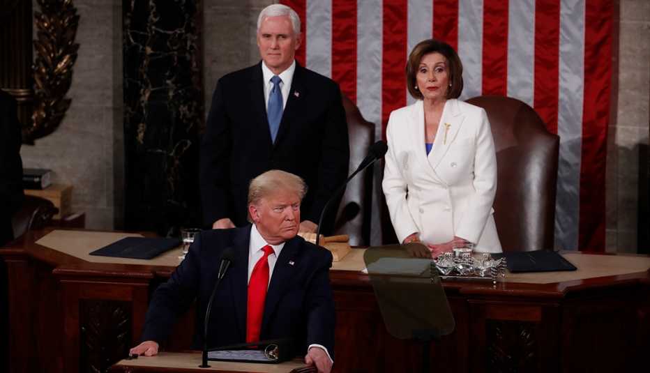 President Donald Trump delivers the state of the union
