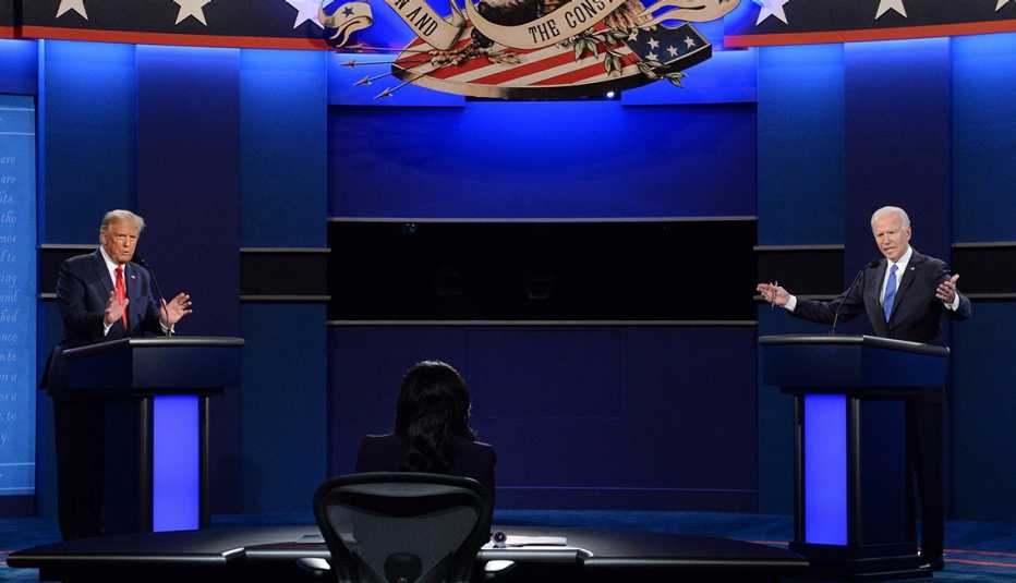the two candidates in the final presidential debate on october twenty second twenty twenty