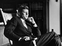 jfk john kennedy president rocking chair assassination facts know little known power of 50 aarp (Corbis)