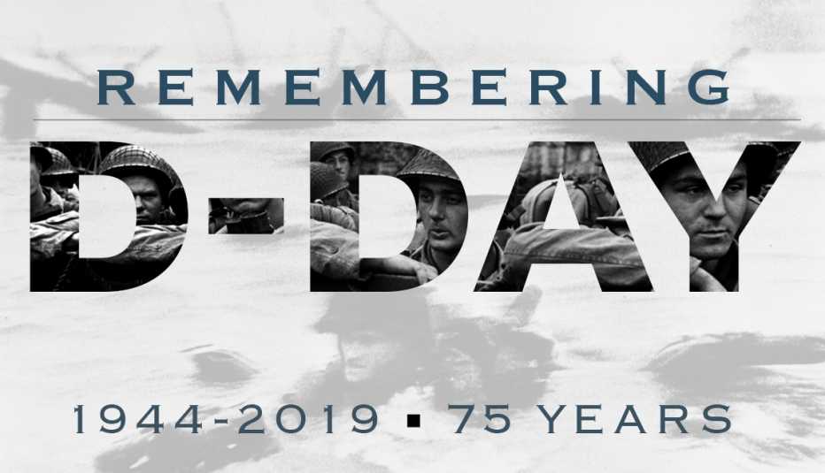 D-Day 75th anniversary remembrance graphic