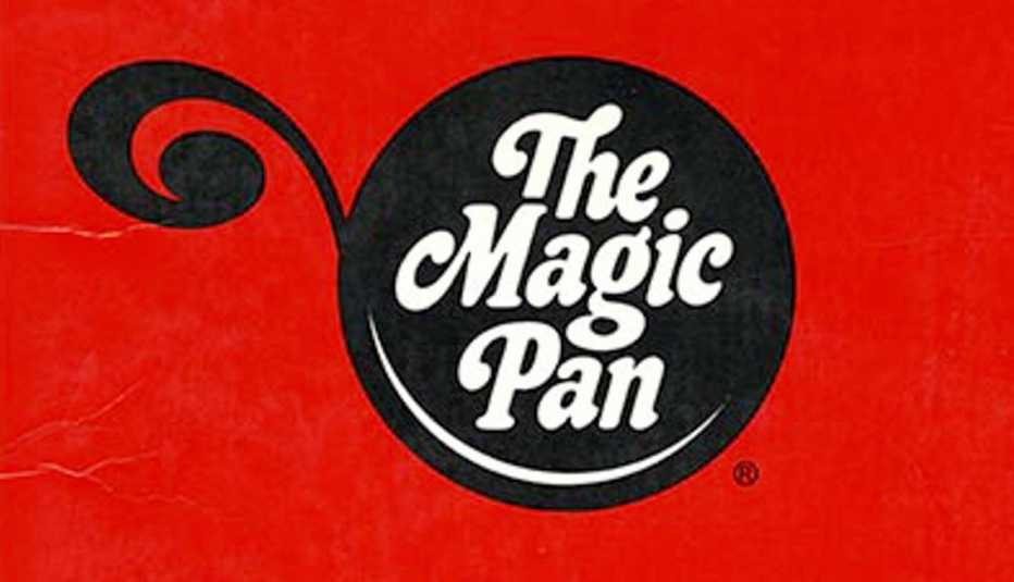 logo of the defunct restaurant chain called the magic pan