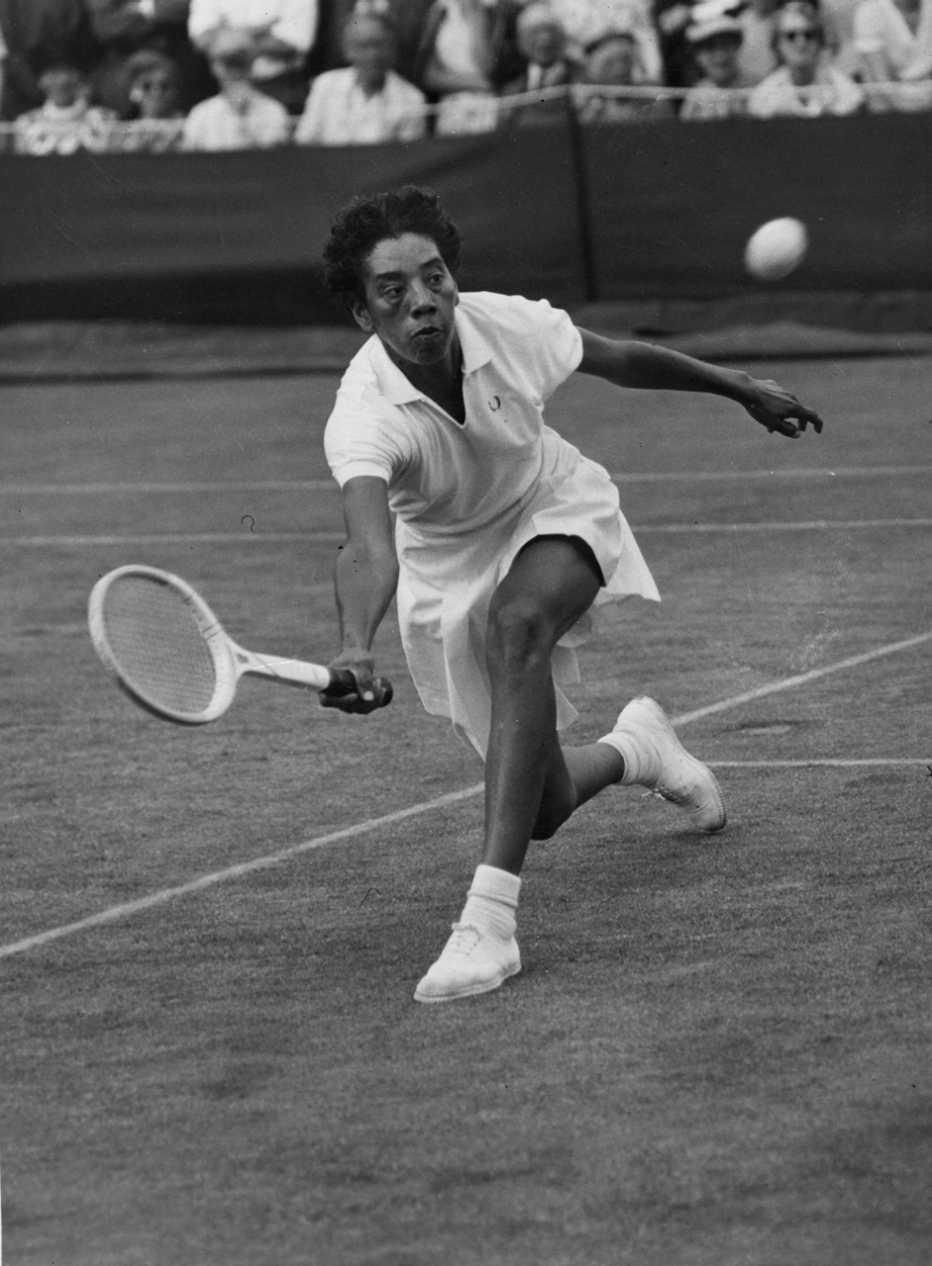 a photo of tennis player althea gibson