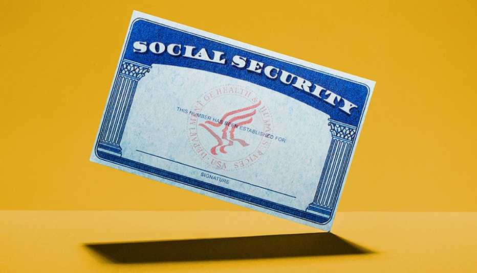 a social security card