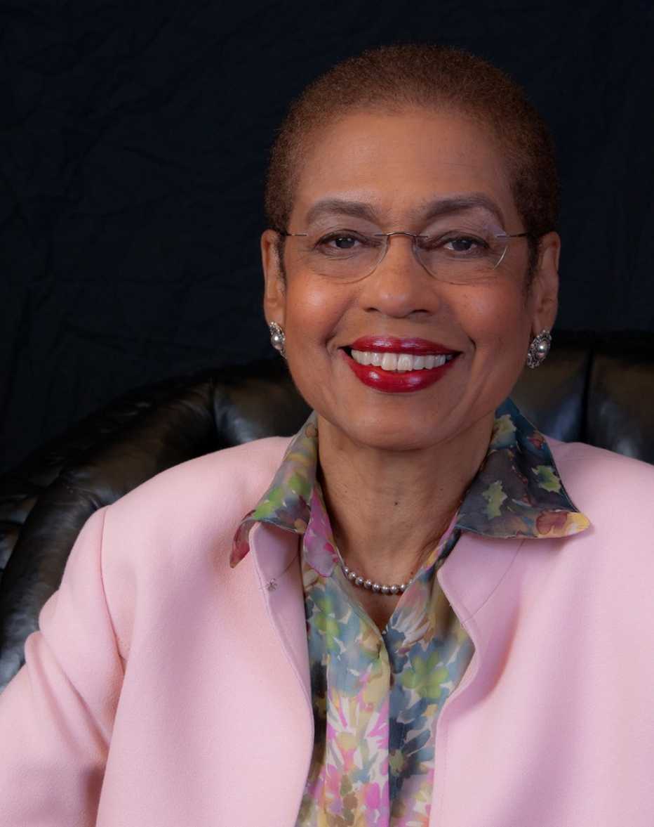 eleanor holmes norton smiles at the camera in this close up photo