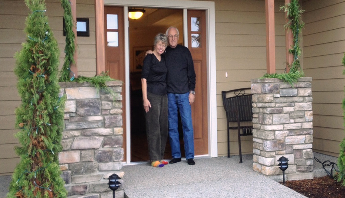 Sharon and Howard Johnson at home in Central Point, Oregon