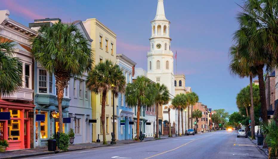 Charleston, South Carolina, USA. Street in the French Quarter.
