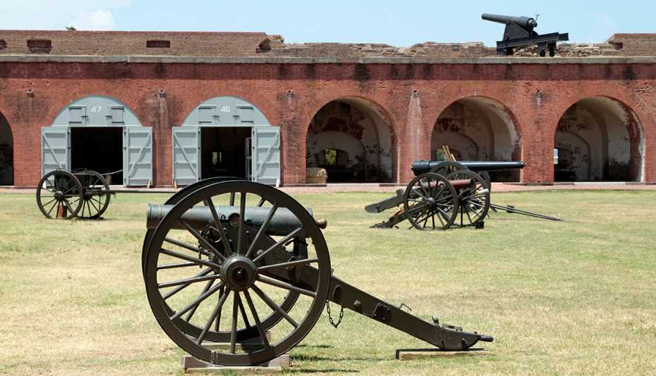 a view of fort sumter - which was a flashpoint in the start of the american civil war