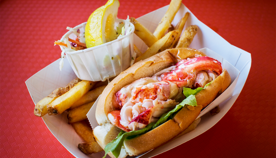 A lobster roll from Portland, Maine