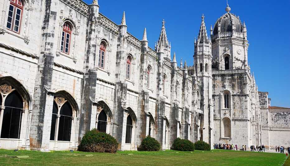 Jeronimos Monastery located in Lisbon, Portugal
