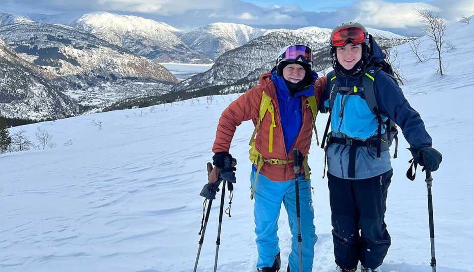 lorenzo scala left backcountry skiing in norway