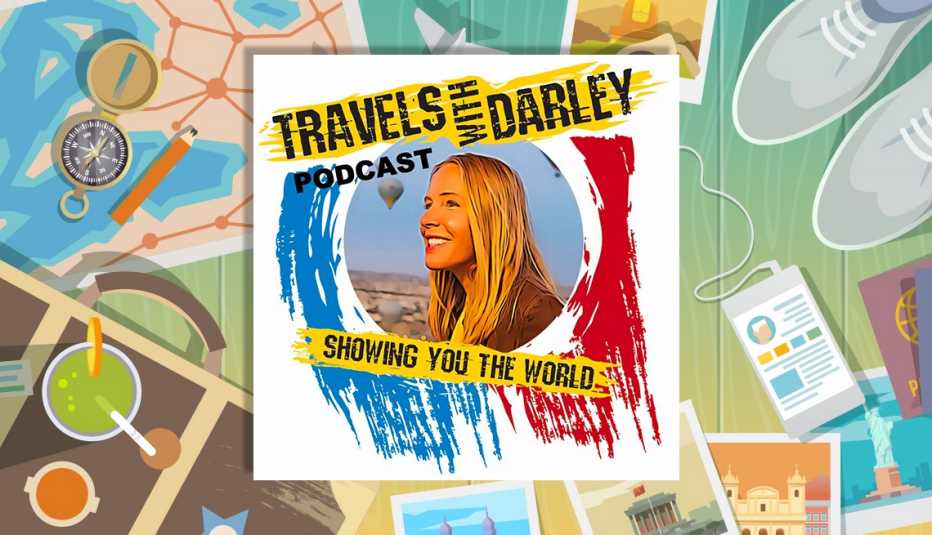 icon for travels with darley podcast