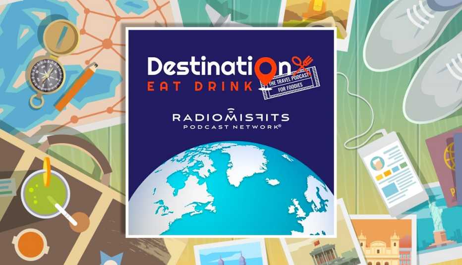 icon for destination eat drink podcast