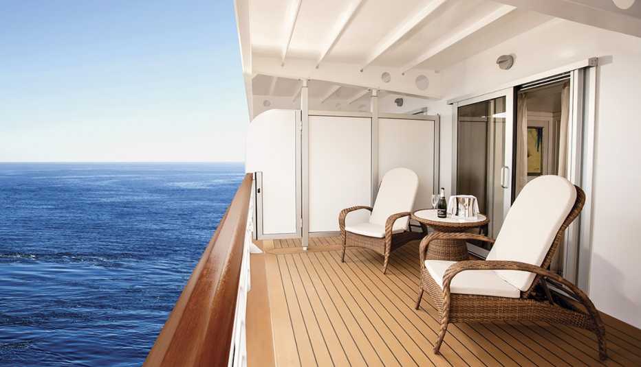 balcony on the Seven Seas Explorer