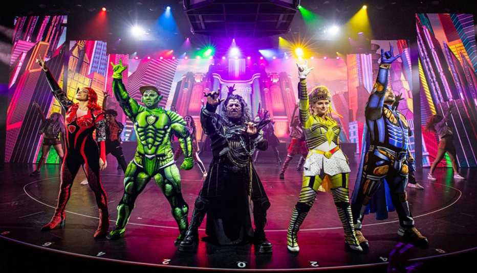 a show on royal caribbean with superhero characters