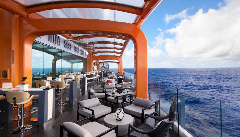 the magic carpet restaurant on the celebrity beyond cruise ship