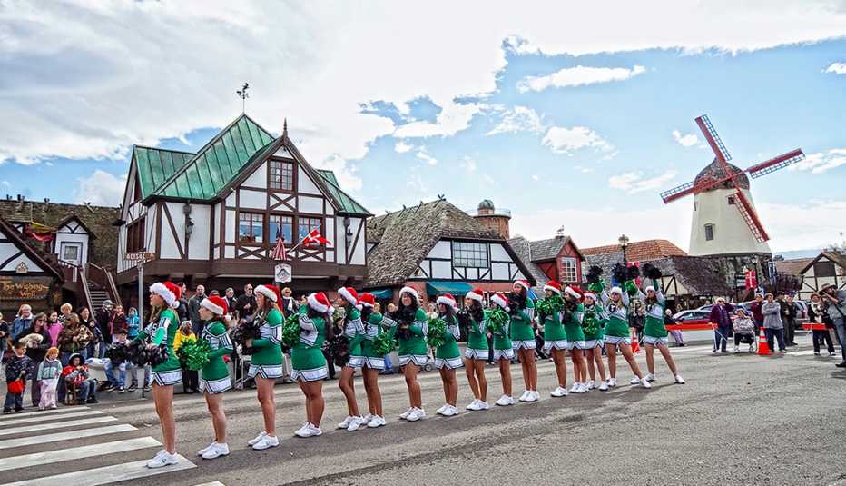 Parade, Julesfest, Danish Architecture, Solvang, California, Towns That Celebrate Christmas Year-Round