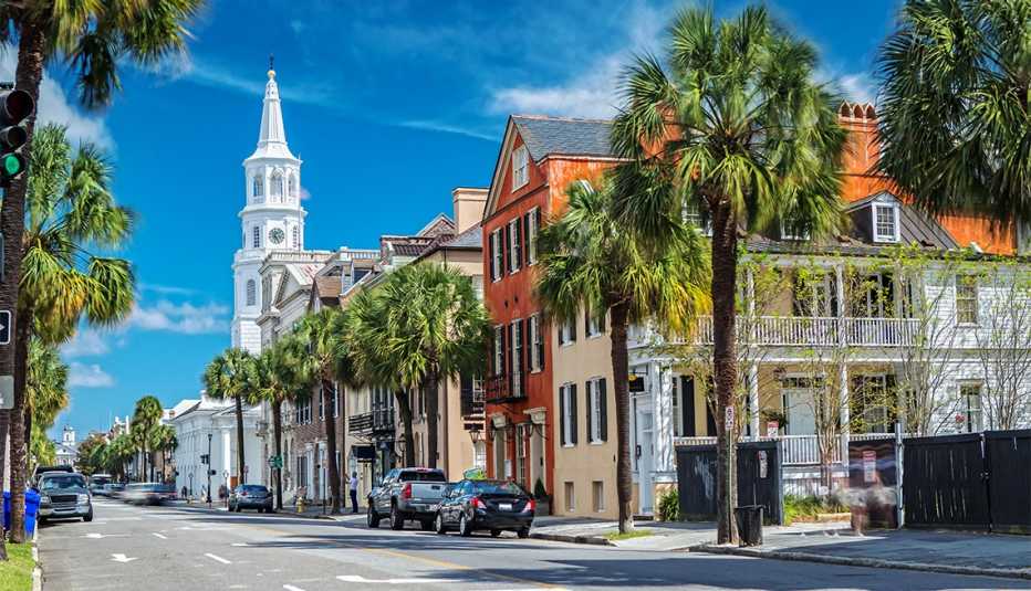 St. Michaels Church and Broad St.  in Charleston, SC
