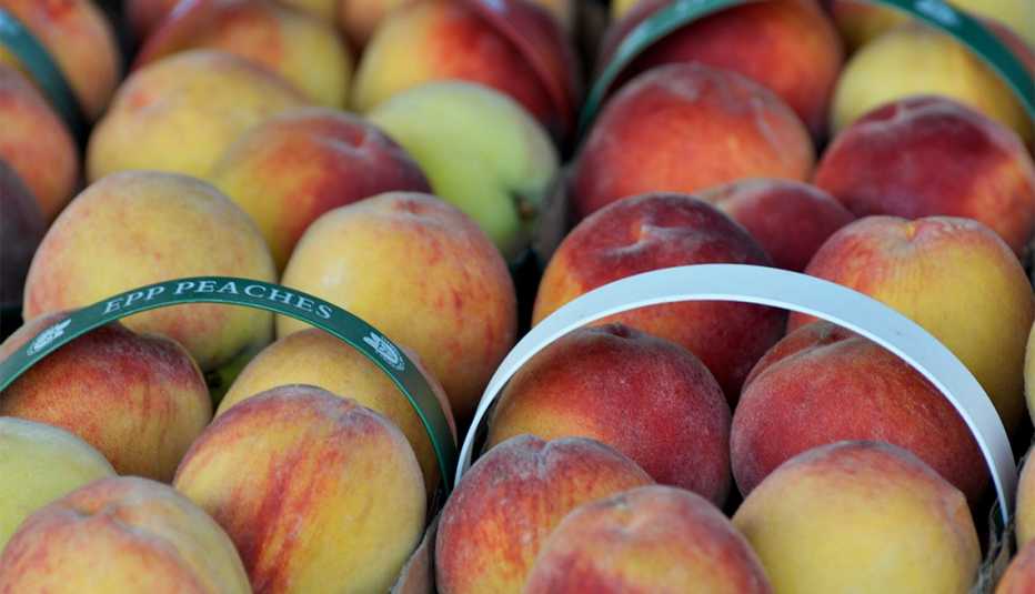 locally grown peaches