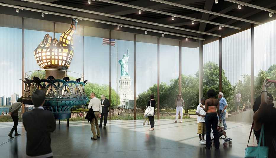rendering of new Statue of Liberty Museum