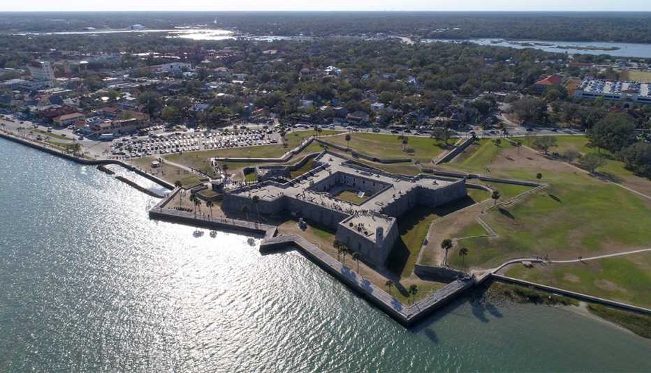 Aerial image of Castillo De San Marcos St. Augustine FL