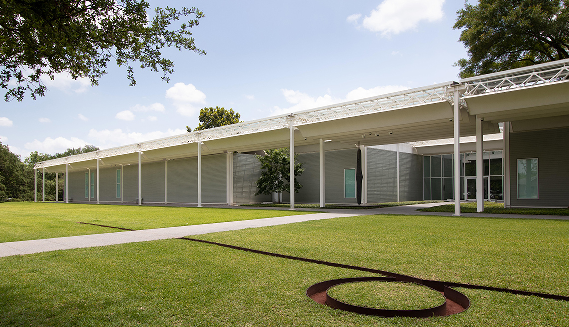 The exterior of the Menil collection