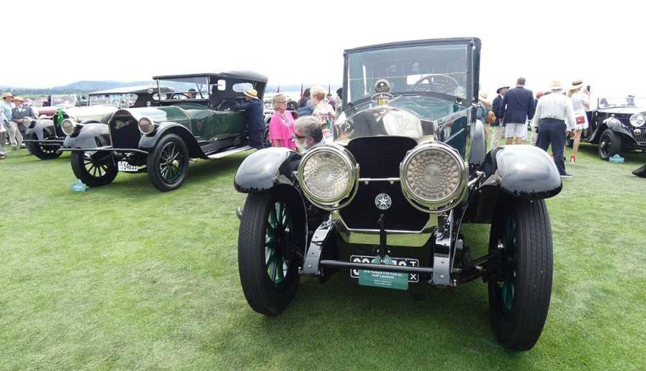 vintage cars at the concours d elegance car show in pebble beach california