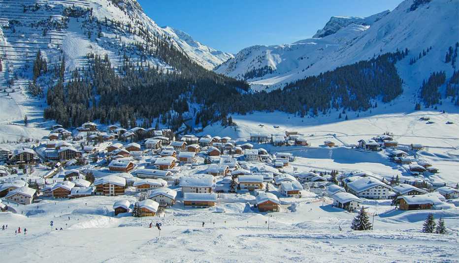 Mountain village in Austria