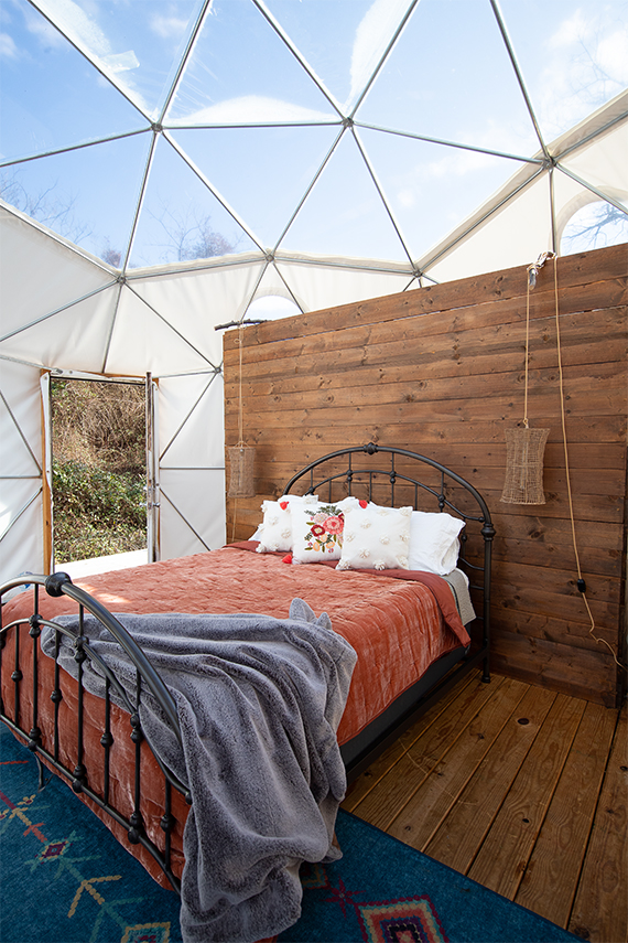 Asheville Glamping dome