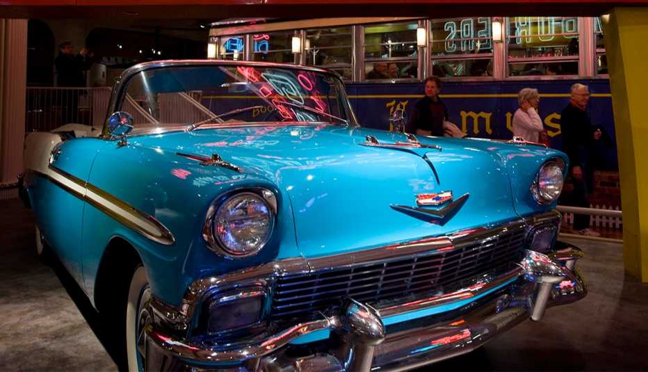 1956 Chevrolet Bel Air convertible at the Henry Ford Museum in Dearborn, Michigan
