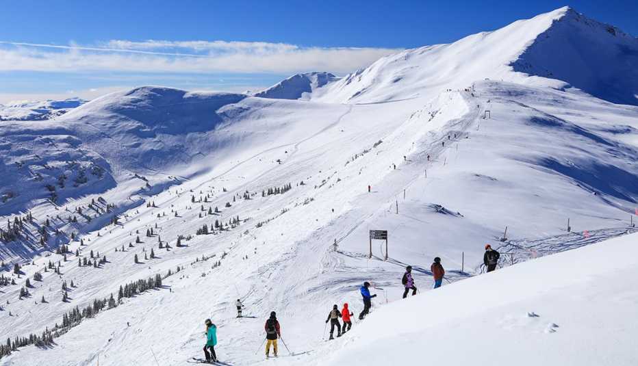 skiers at Copper Mountain, Colorado
