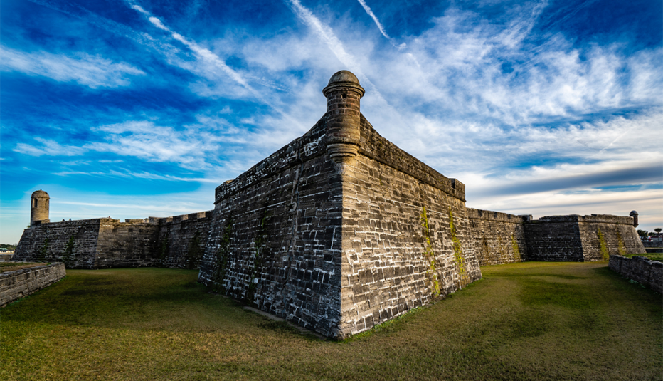 The Castillo de San Marcos National Monument in St. Augustine, Florida