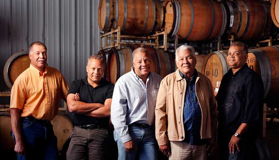 Murio Sterling and sons Eric, Chris, Steve and Craig of Esterlina Vineyards and Winery, Mendocino, Calif.