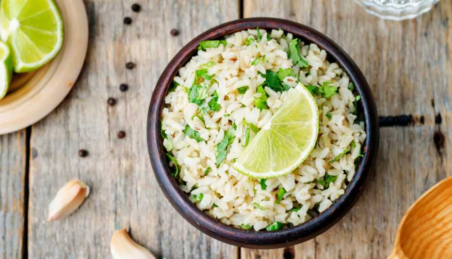 Receta de arroz esmeralda