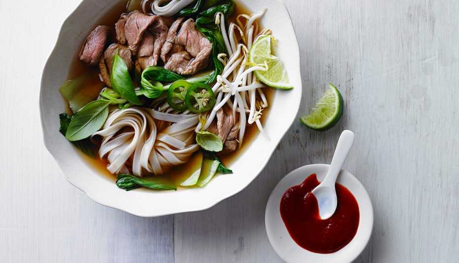 Vietnamese noodle soup called pho.