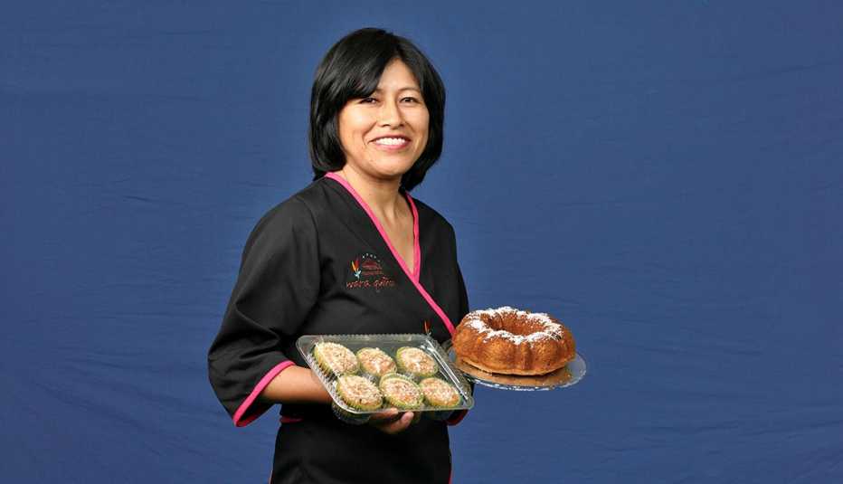 Chef Ana Chipana sonríe