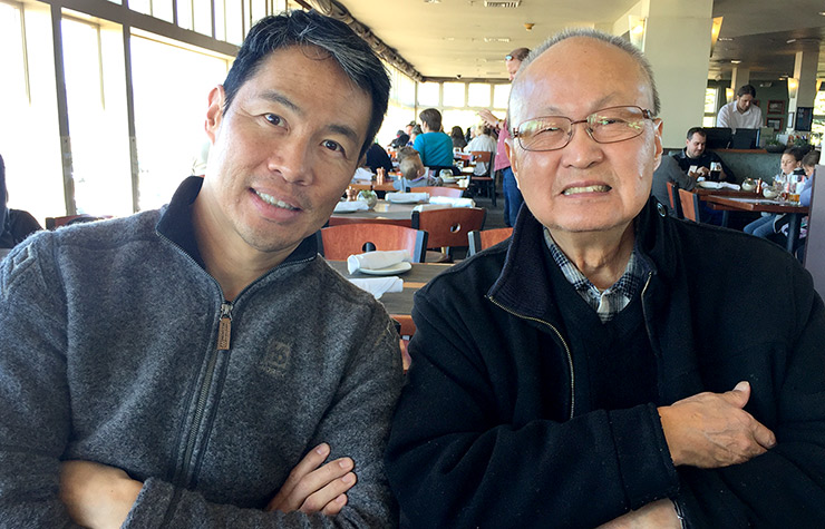 Richard Lui with his Father