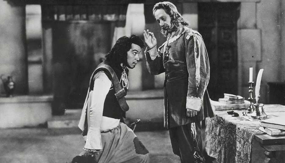 Escena de la película Los Tres Mosqueteros, de Cantinflas, 1942 
