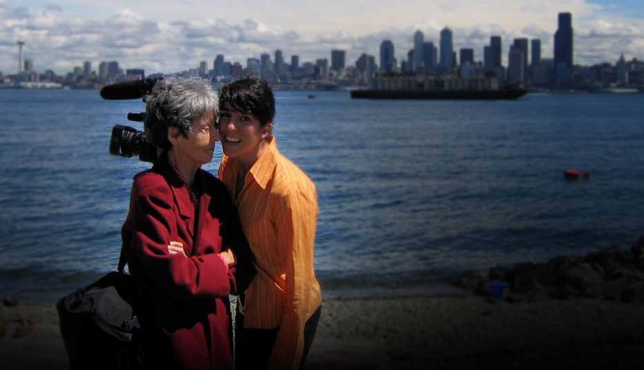 María Irene Fornés y Michelle Memran en Seattle.