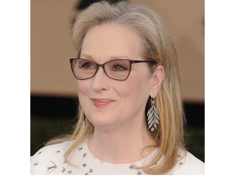 Meryl Streep usando lentes