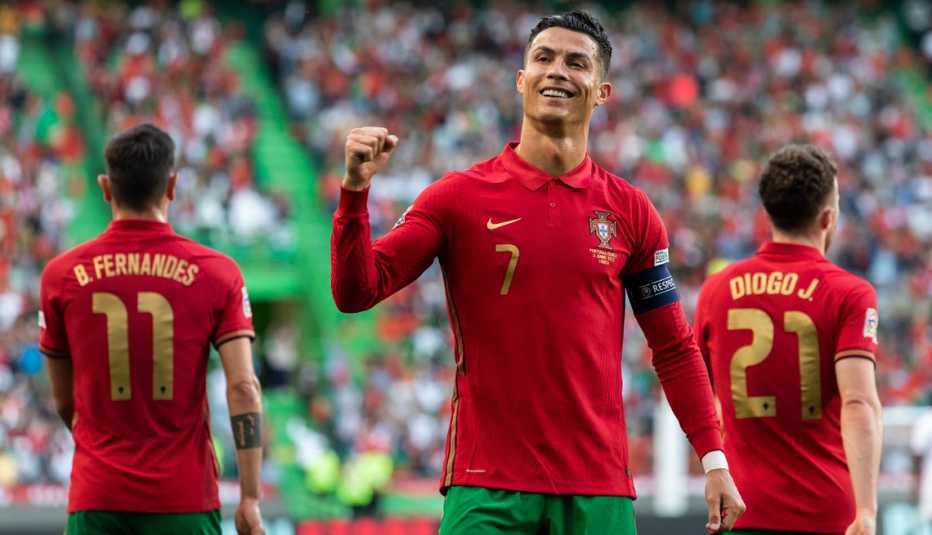 Cristiano Ronaldo jugando con la selección de Portugal